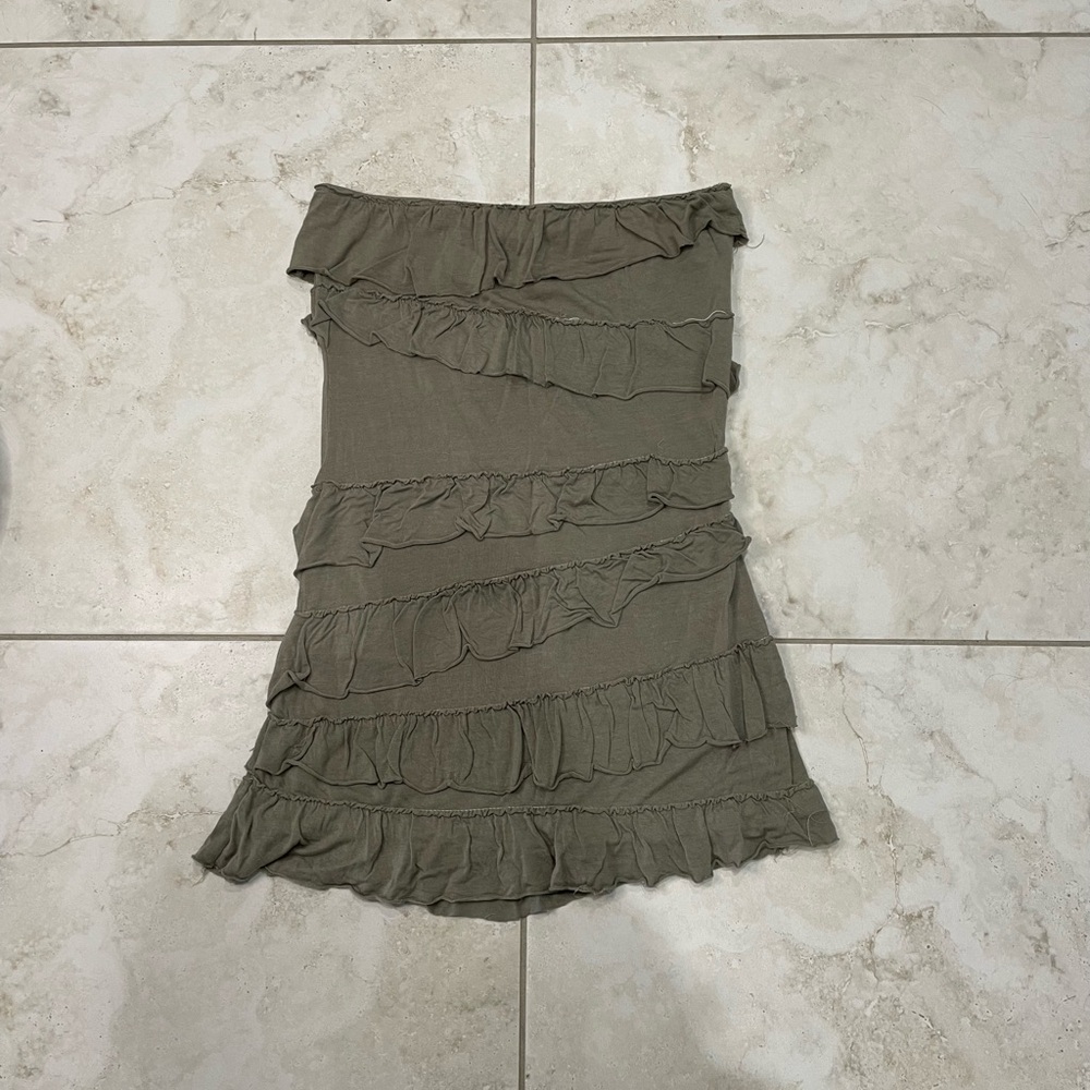 American Rag Ruffle Strapless Top - Picture 5 of 7